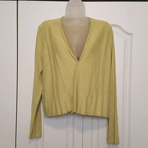 J. Jill open cardigan, kiwi